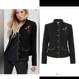 B.Young Embroidered Military Style Jacket Blazer. XS